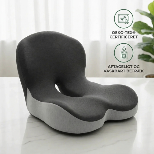 StøttePude™ | Ergonomisk siddepude til lindring af ryg og lænd